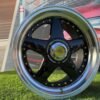 Ferrari Azev Type A Style R17X8.5J 8X100/108 ET25 73.1 Black with Gold Rivets
