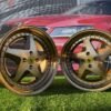 Ferrari 348 Style R17X8.5J 4X100 ET30 73.1 Bronze with silver rivets