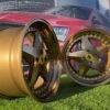 Ferrari 348 Style R17X8.5J 4X100 ET30 73.1 Bronze with silver rivets
