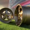 Ferrari 348 Style R17X8.5J 4X100 ET30 73.1 Bronze with silver rivets