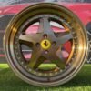 Ferrari 348 Style R17X8.5J 4X100 ET30 73.1 Bronze with silver rivets