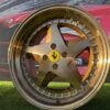 Ferrari 348 Style R17X8.5J 4X100 ET30 73.1 Bronze with silver rivets