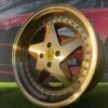 Ferrari 348 Style R17X8.5J 4X100 ET30 73.1 Bronze with silver rivets