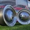 Smoothie Classic Style R17X7.5J 4X100/4X114.3 ET30 73.1 Grey with Diamond cut lip and silver rivets