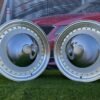 Smoothie Classic Style R17X7.5J 5X100/5X112 ET30 73.1 White with Diamond cut lip and gold rivets