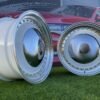 Smoothie Classic Style R17X7.5J 5X100/5X112 ET30 73.1 White with Diamond cut lip and gold rivets