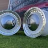 Smoothie Classic Style R17X7.5J 5X100/5X112 ET30 73.1 White with Diamond cut lip and gold rivets