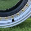 Smoothie Classic Style R17X7.5J 5X100/5X112 ET30 73.1 Gloss Black with Diamond cut lip and gold rivets