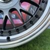 Laredo BBS LM style R17X8.5J 5X112/5X120 ET20 72.56 Grey with Diamond cut lip and black rivets