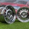 VW Classic Steel Type 2 Style R15X8.25J 4X100 ET20 73.1 Black Chrome