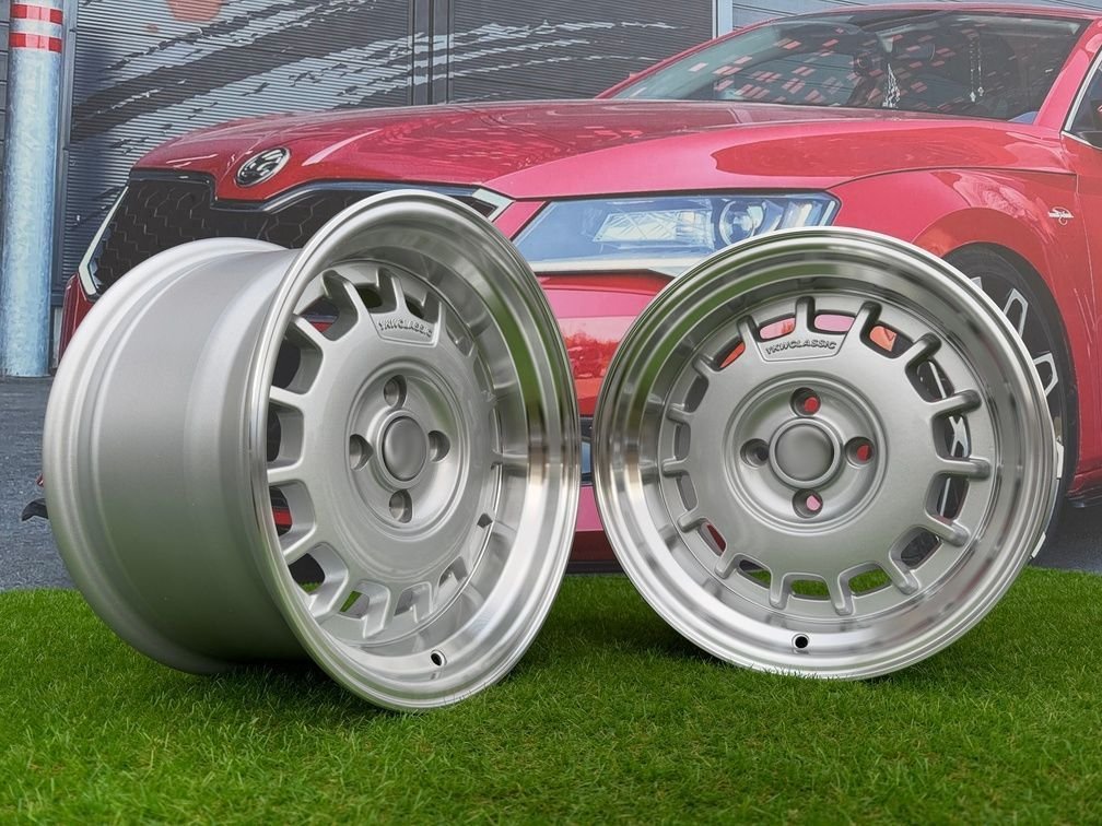 VW Classic Steel Type 2 Style R15X8.25J 4X100 ET20 73.1 Silver 2