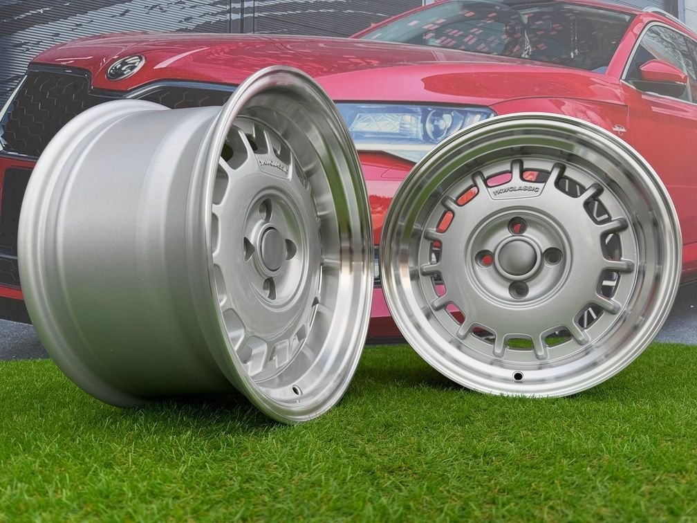VW Classic Steel Type 2 Style R15X8.25J 4X100 ET20 73.1 Silver 3