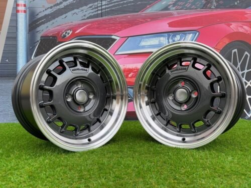 VW Classic Steel Type 2 Style R15X8.25J 4X100 ET20 73.1 Grey with Diamond cut lip