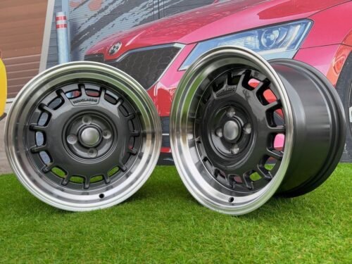 VW Classic Steel Type 2 Style R15X8.25J 4X100 ET20 73.1 Grey with Diamond cut lip