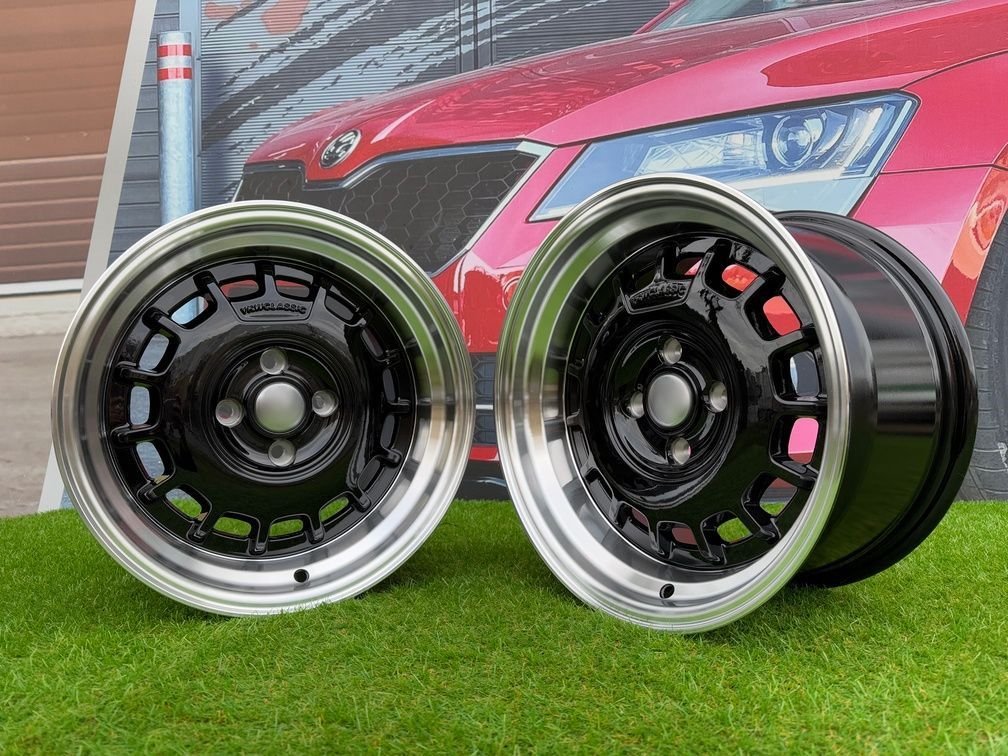 VW Classic Steel Type 2 Style R15X8.25J 4X100 ET20 73.1 Black 4
