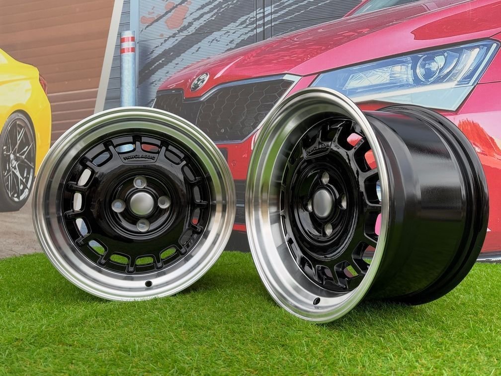 VW Classic Steel Type 2 Style R15X8.25J 4X100 ET20 73.1 Black 5