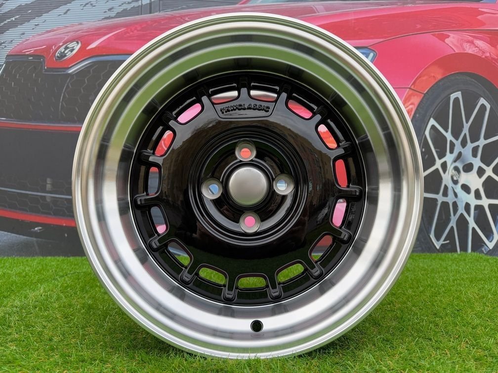 VW Classic Steel Type 2 Style R15X8.25J 4X100 ET20 73.1 Black 9