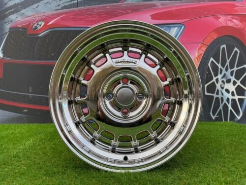 VW Classic Steel Type 2 Style R15X8.25J 4X100 ET20 73.1 Chrome