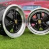Porsche Fuchs Style R16X7J 5X130 ET23.3 71.6 Gloss Black with Milled Lip
