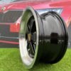 Porsche Fuchs Style R16X7J 5X130 ET23.3 71.6 Gloss Black with Milled Lip