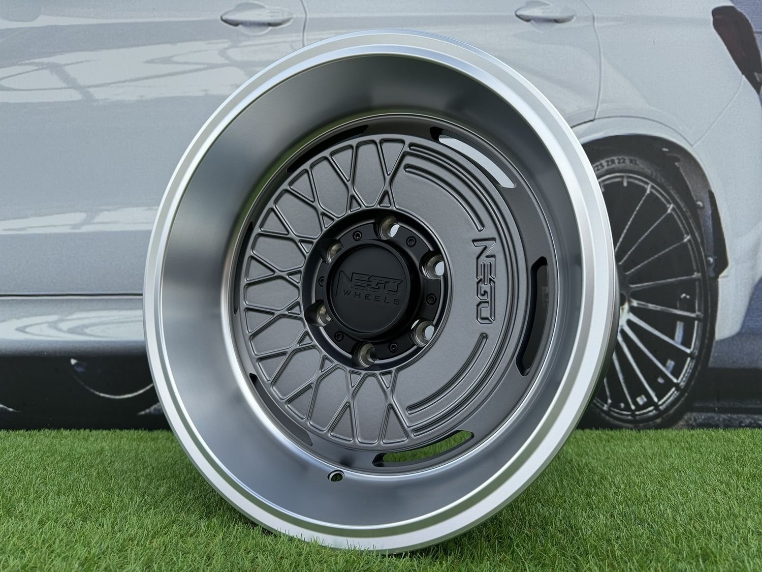 Negu N05 R17X8.5J 6X127 ET0 71.56 Satin Gunmetal with Diamond Cut lip 2