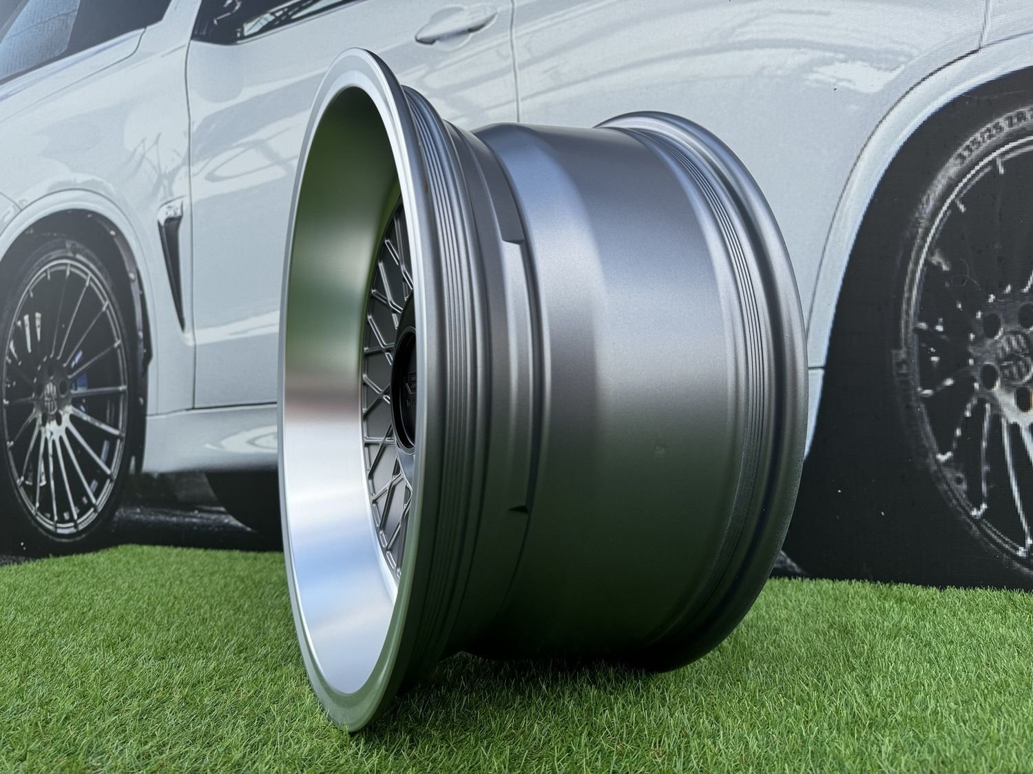 Negu N05 R17X8.5J 6X139.7 ET0 110 Satin Gunmetal with Diamond Cut lip 5