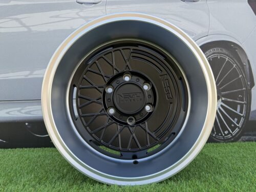 Negu N05 R17X8.5J 6X127 ET0 71.56 Satin Black with Diamond Cut lip