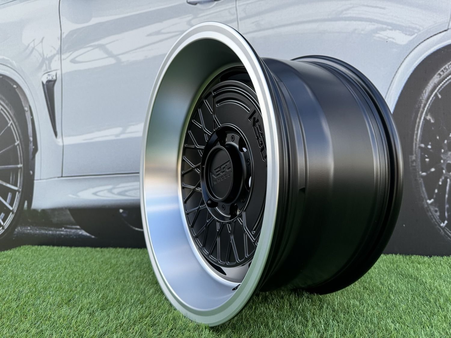 Negu N05 R17X8.5J 6X127 ET0 71.56 Satin Black with Diamond Cut lip 4