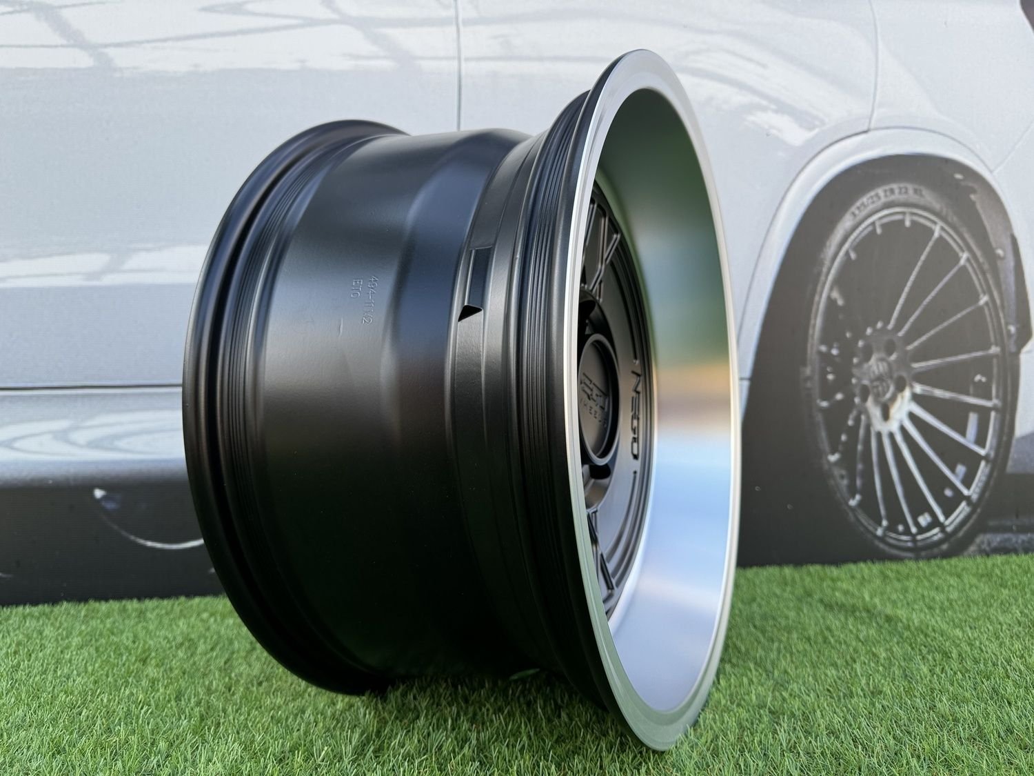 Negu N05 R17X8.5J 6X127 ET0 71.56 Satin Black with Diamond Cut lip 9