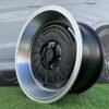 Negu N05 R17X8.5J 6X139.7 ET0 110 Satin Black with Diamond Cut lip