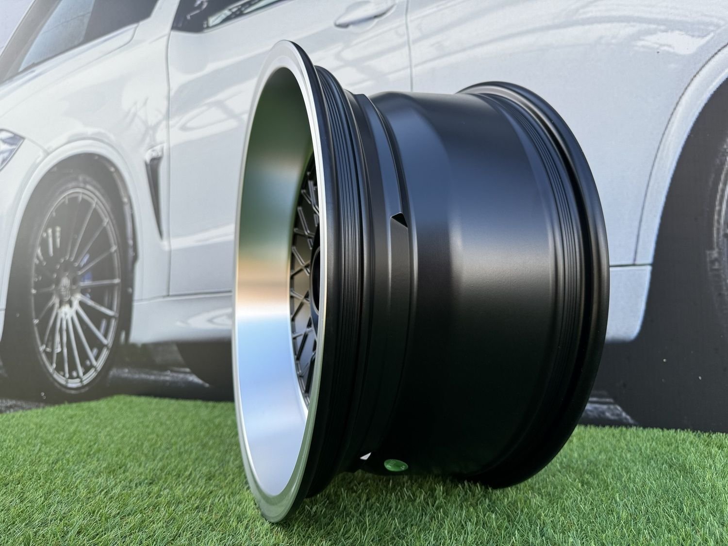 Negu N05 R17X8.5J 6X139.7 ET0 110 Satin Black with Diamond Cut lip 6