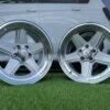 Mercedes Benz AMG Penta style R17x8 5X112 ET12 66.6 Silver with diamond cut lip