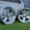 Mercedes Benz AMG Penta style R17x8 5X112 ET12 66.6 Silver with diamond cut lip