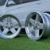 Mercedes Benz AMG Penta style R17x8 5X112 ET12 66.6 Silver with diamond cut lip