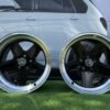 Mercedes Benz AMG Penta style R17x8 5X112 ET12 66.6 Black with Diamond Cut lip
