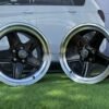 Mercedes Benz AMG Penta style R17x8 5X112 ET12 66.6 Black with Diamond Cut lip