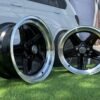 Mercedes Benz AMG Penta style R17x8 5X112 ET12 66.6 Black with Diamond Cut lip
