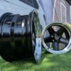 Mercedes Benz AMG Penta style R17x8 5X112 ET12 66.6 Black with Diamond Cut lip
