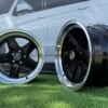 Mercedes Benz AMG Penta style R17x8 5X112 ET12 66.6 Black with Diamond Cut lip