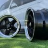 Mercedes Benz AMG Penta style R17x8 5X112 ET12 66.6 Black with Diamond Cut lip