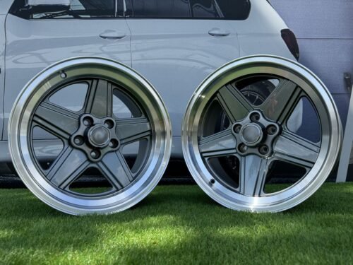Mercedes Benz AMG Penta style R17x9 5X112 ET12 66.6 Gunmetal with Diamond Cut lip