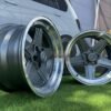 Mercedes Benz AMG Penta style R17x9 5X112 ET12 66.6 Gunmetal with Diamond Cut lip