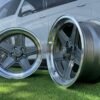Mercedes Benz AMG Penta style R17x9 5X112 ET12 66.6 Gunmetal with Diamond Cut lip