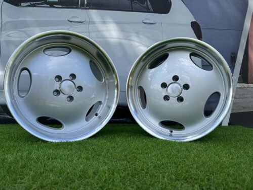 Larzon Style R18X8.5J 5X112 ET35 66.6 Silver with Diamond cut lip for Mercedes - Benz