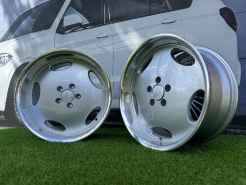 Larzon Style R18X8.5J 5X112 ET35 66.6 Silver with Diamond cut lip for Mercedes - Benz