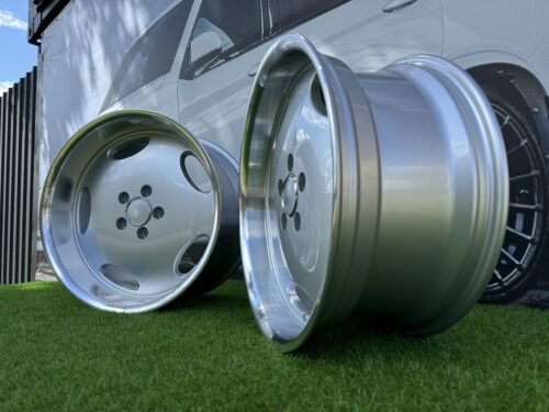 Larzon Style R18X9.5J 5X112 ET35 66.6 Silver with Diamond cut lip for Mercedes - Benz