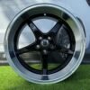 Volvo Ocean MK 18 Style R18X8.5 5X108 ET6 65.1 Black with Diamond Cut lip
