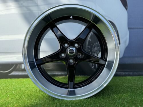 Volvo Ocean MK 18 Style R18X8.5 5X108 ET6 65.1 Black with Diamond Cut lip