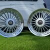 Alpina style with lip 18X10J 4X100/4X108 ET15 73.1 Silver with polished lip for