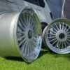 Alpina style with lip 18X10J 4X100/4X108 ET15 73.1 Silver with polished lip for